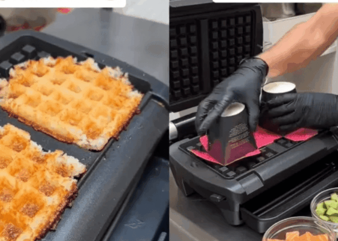 Sekte Kuliner Baru: Sushi Waffle dengan Topping Salmon Curi Perhatian Warganet