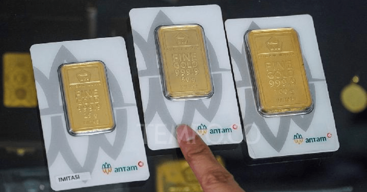 Harga Emas Antam Turun Rp 13 Ribu di Tahun Baru