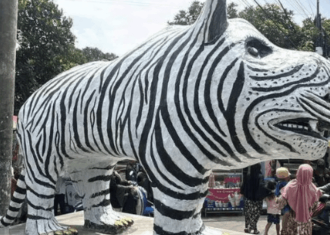 Viral! Patung Macan Putih Gemoy Ditawar Rp 180 Juta, Modalnya Receh