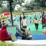 Taman Bendera Pusaka ramai