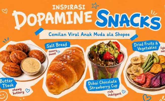 Tren Dopamine Snacks Kian Digemari Gen Z, Shopee Tampilkan 4 Cemilan Viral yang Bisa Dibuat di Rumah