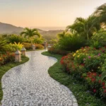 jalur kebun - ilustrasi berita 7 Cara Membuat Jalur Kebun dari Pecahan Keramik Bekas yang Estetik Mirip Taman Resort