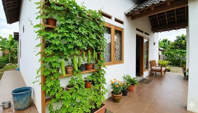 8 Cara Membuat Kebun Mini di Teras Rumah Tanpa Mengganggu Aktivitas Sehari-hari