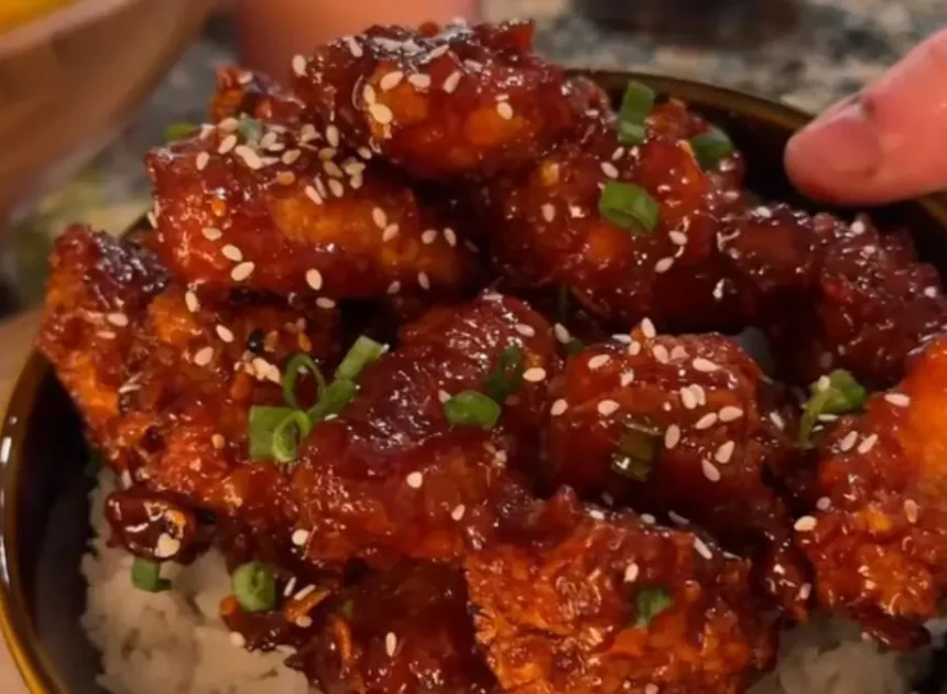 Resep Korean Popcorn Chicken Air Fryer, Ayam Crispy Pedas Manis Tinggi Protein
