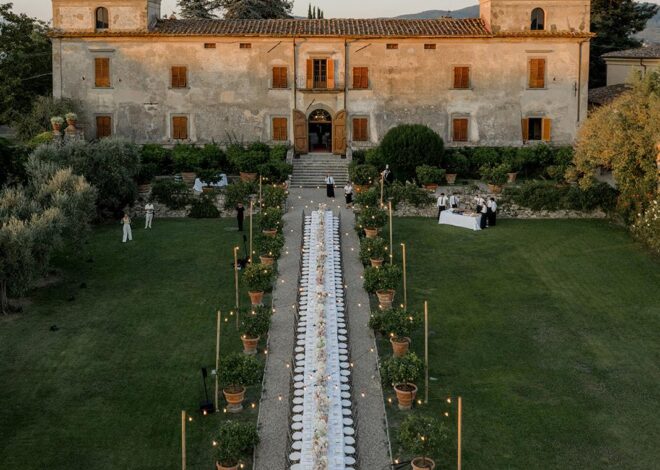 Pernikahan di Villa Medicea di Lilliano Berakar pada Romansa Italia
