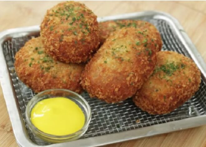 Kroket Kentang Kari Keju Lumer: Camilan Renyah dengan Isian Lembut